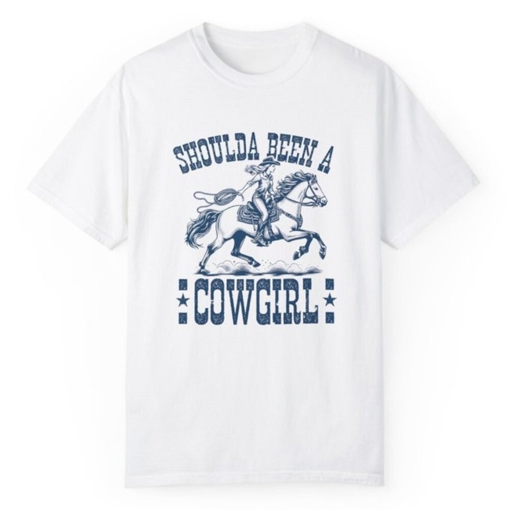 Shoulda Been a Cowgirl Shirt Vintage Cowgirl Shirt Vintage Cowboy Shirt Horse